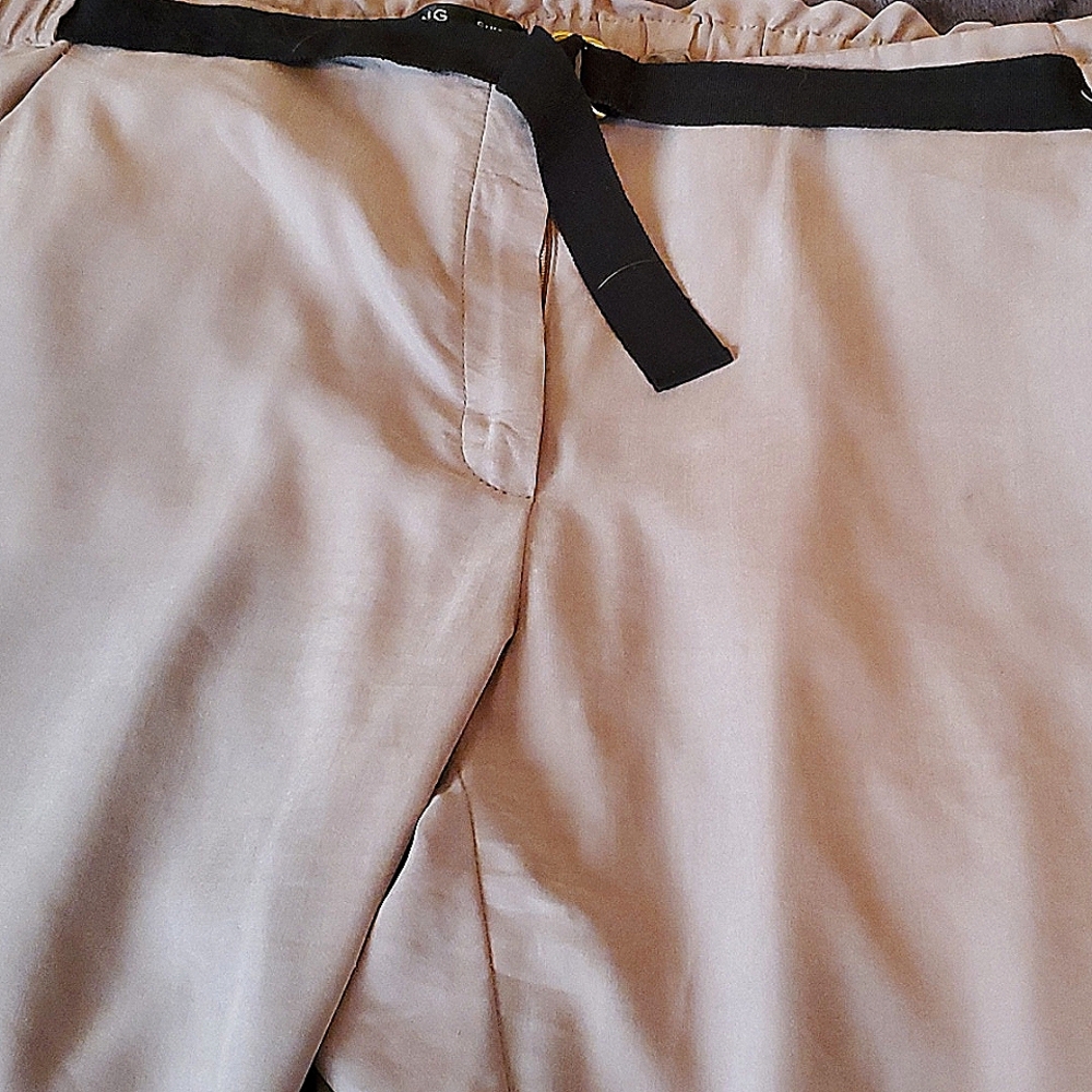 Taupe colored slacks